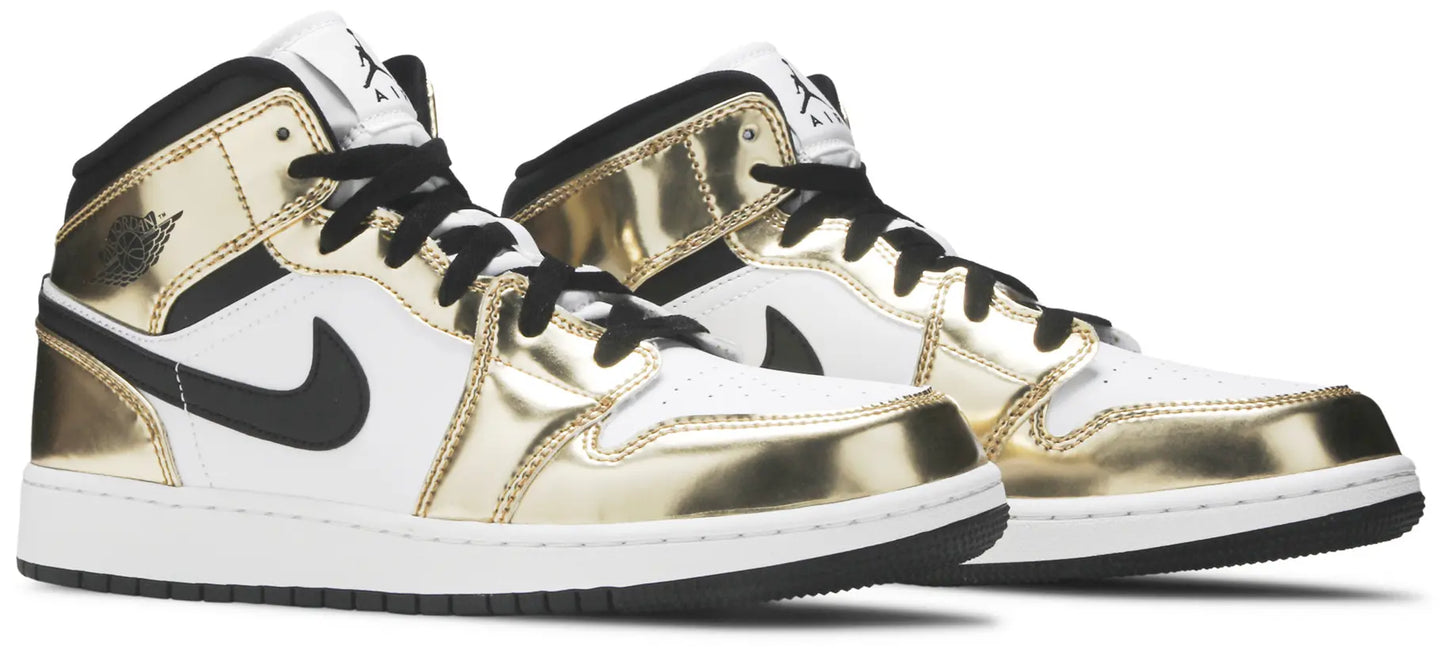 Air Jordan 1 Mid SE GS 'Metallic Gold'