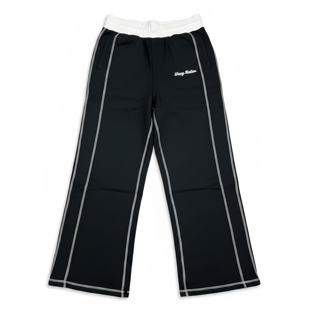 Pant noir et blanc Wavy atelier