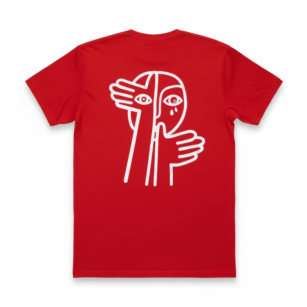 T-shirt Rouge Quartier Sud
