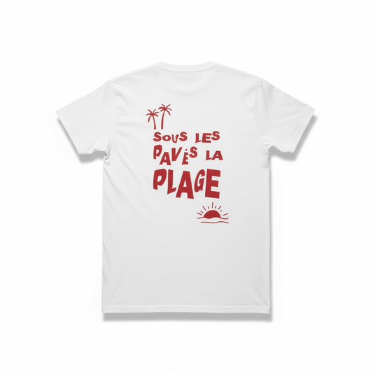 T-shirt "sous les pavés la plage" Quartier Sud