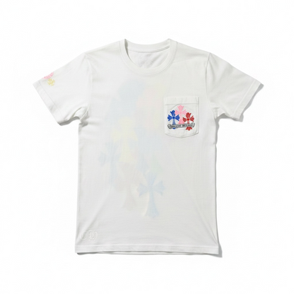 Chrom Heart t-shirt blanc multicolore