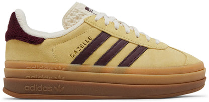 adidas Women's Gazelle Bold 'Almost Yellow Maroon'