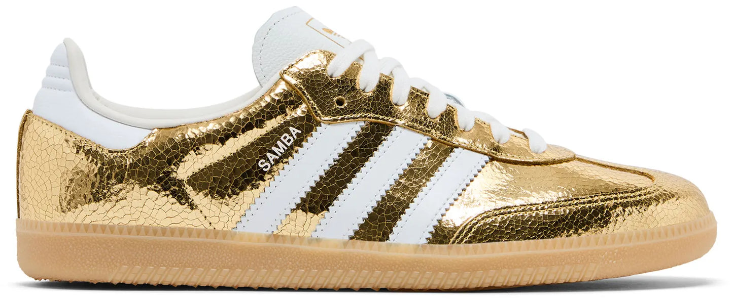 adidas Wmns Samba OG 'Cracked Metallic Pack - Gold'