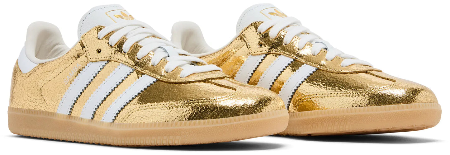 adidas Wmns Samba OG 'Cracked Metallic Pack - Gold'