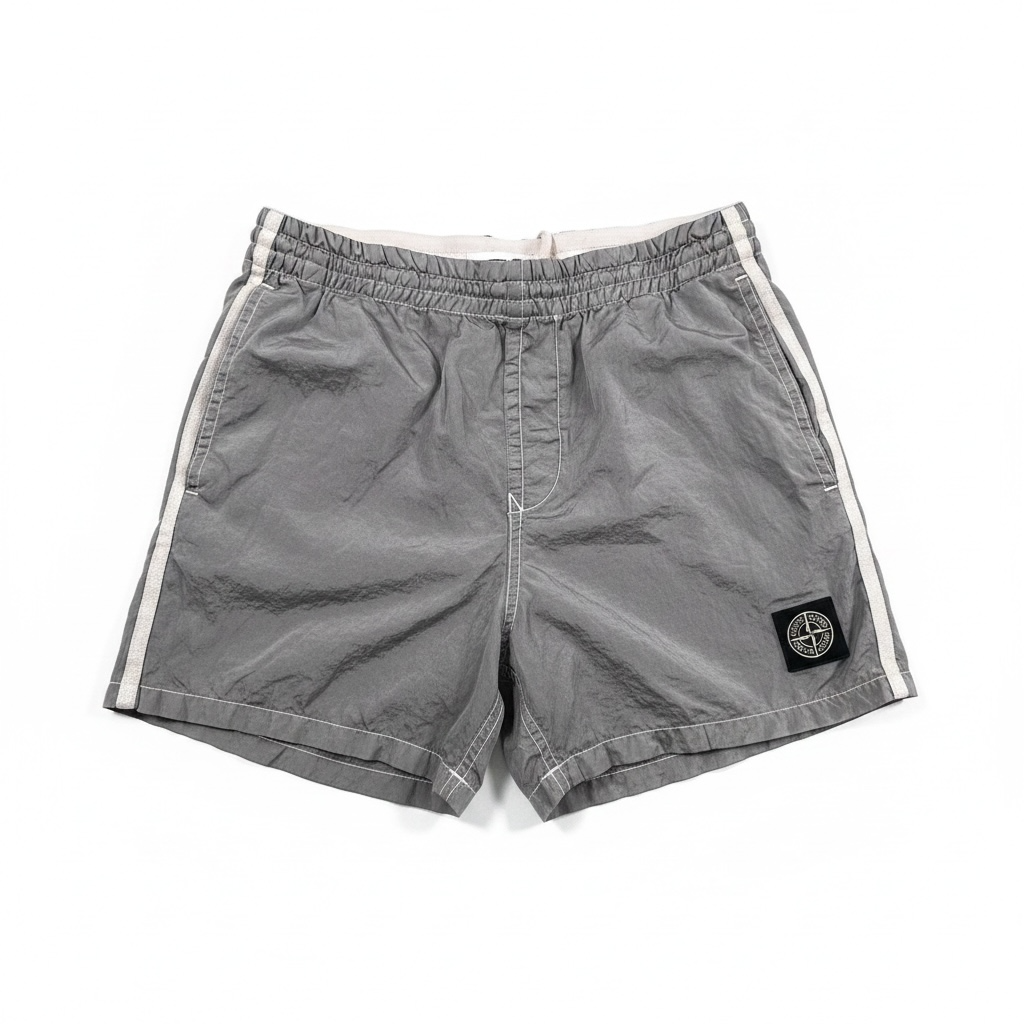 Stone Island short de bain gris
