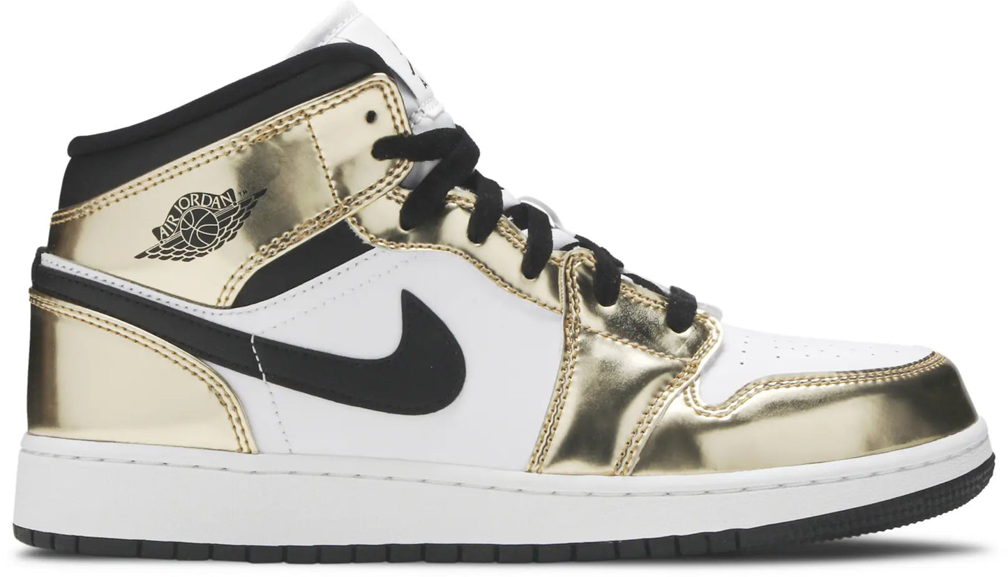 Air Jordan 1 Mid SE GS 'Metallic Gold'