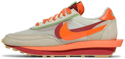 sacai x Clot x Nike LDWaffle 'Net Orange Blaze'
