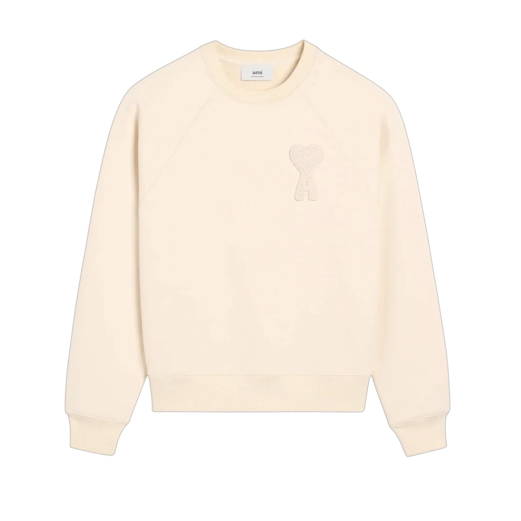 Sweatshirt Beige Patch Beige Ami