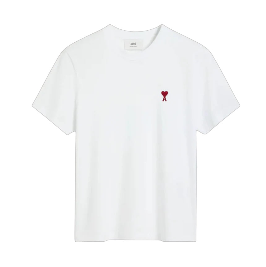 T-shirt blanc coeur rouge Ami