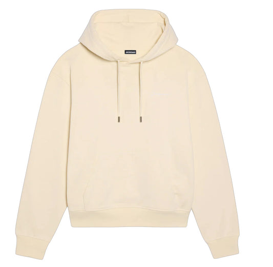 Hoodie Jacquemus Beige Brodé
