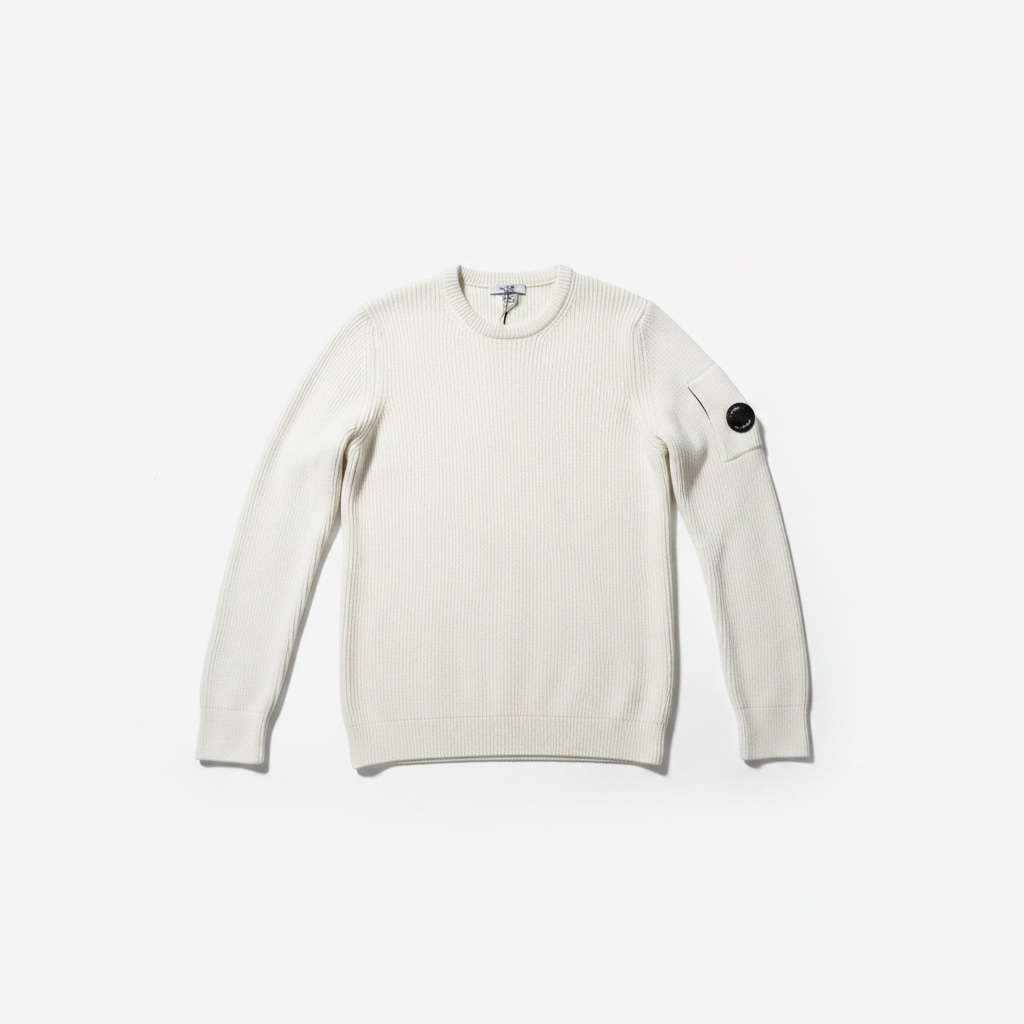 Pull côtelé blanc CP Company