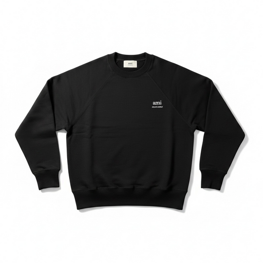 Pull sans capuche noir Ami