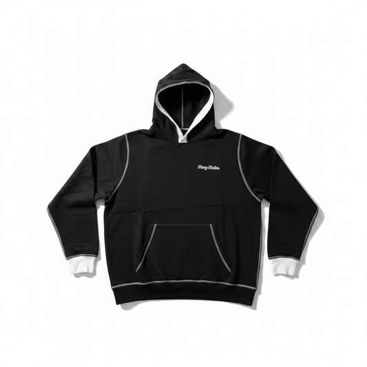 Sweat noir et blanc Wavy atelier