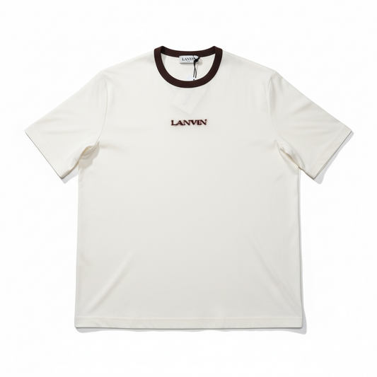 T-shirt Lanvin blanc et bordeaux