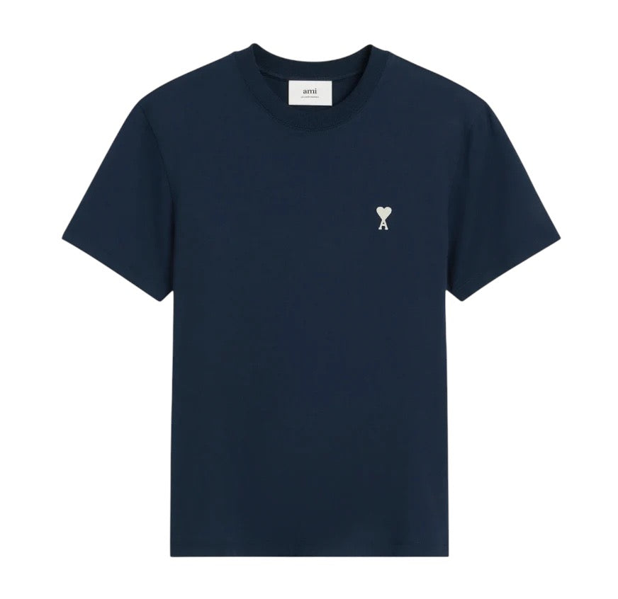 T-shirt Ami bleu Marine coeur blanc