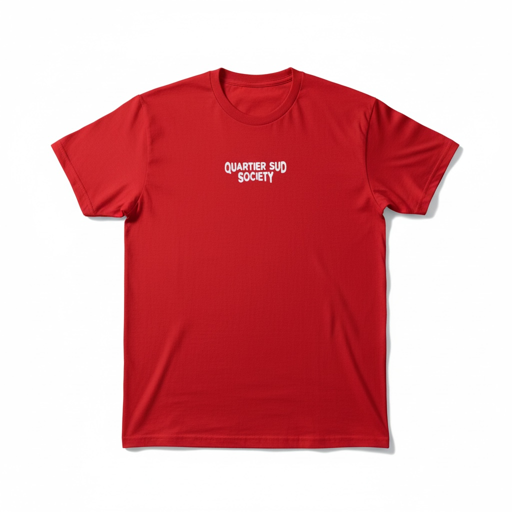 T-shirt Rouge Quartier Sud