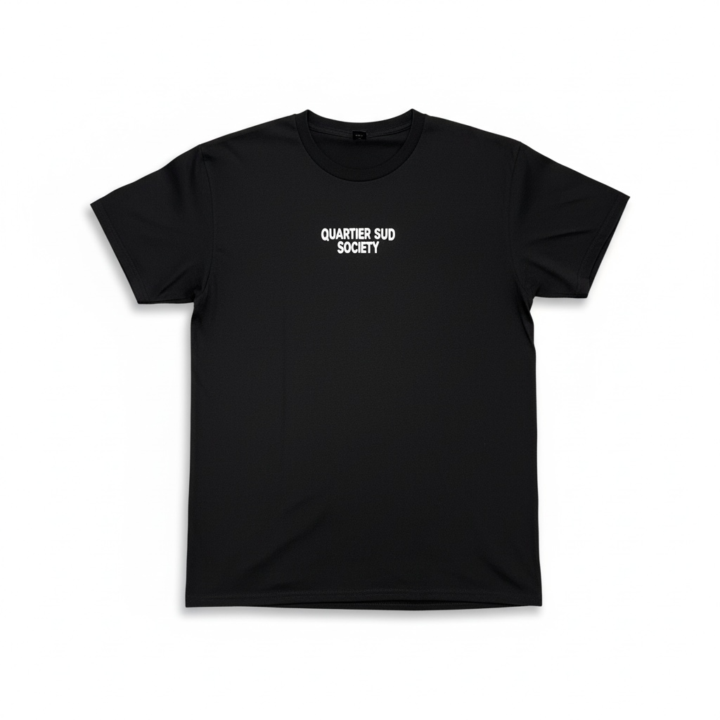 T-shirt noir oeil dans le dos Quartier Sud