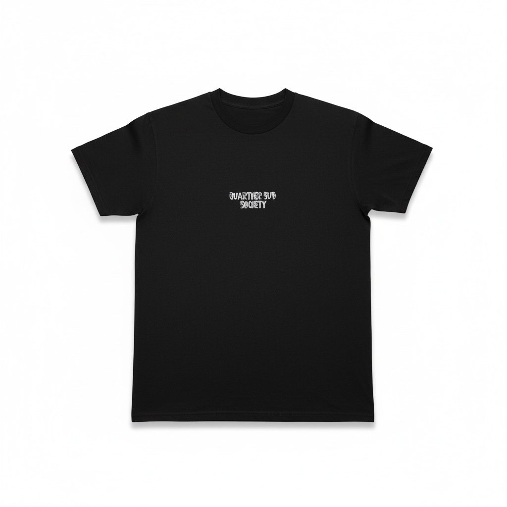 T-shirt noir bonhomme