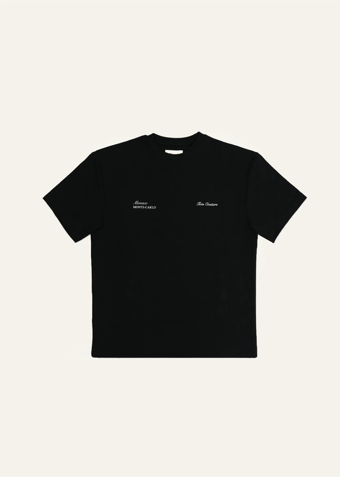T SHIRT MONACO NOIR EDITION F1 Tom Couture