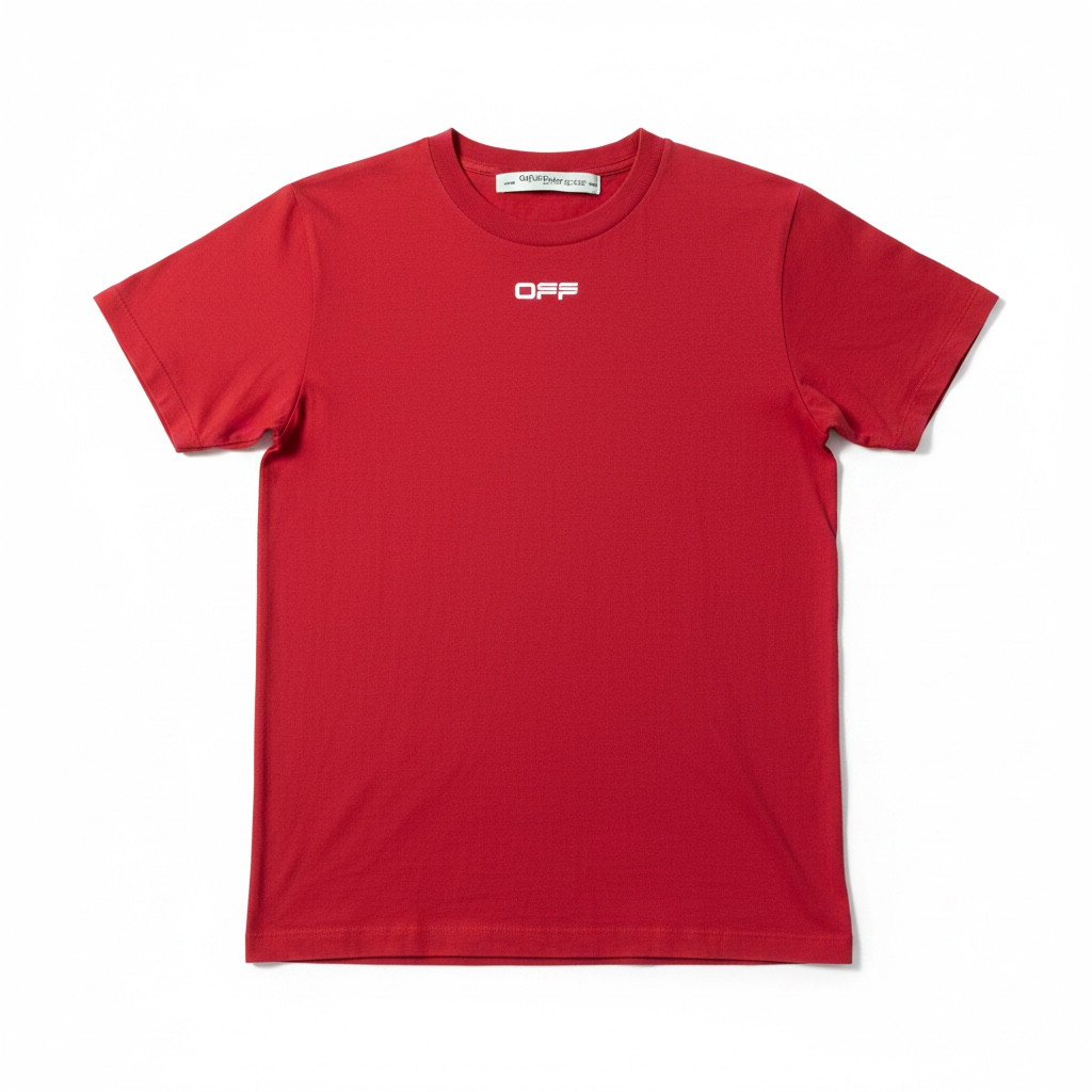 T-shirt Off White rouge