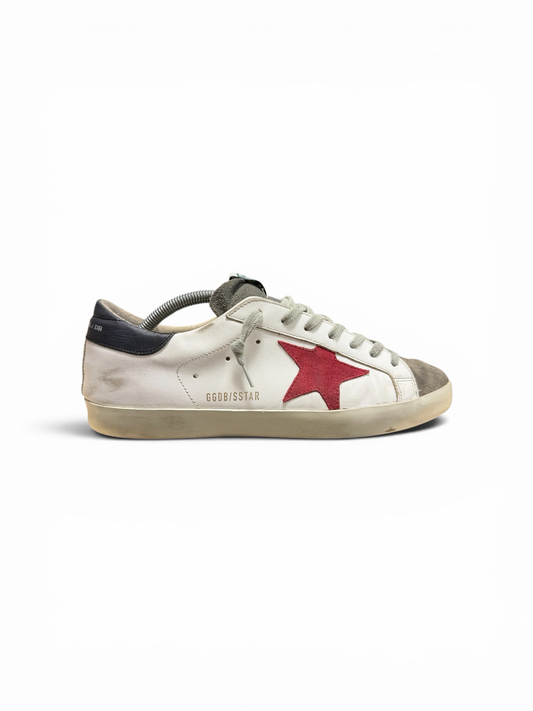 Golden goose super stars blanche étoile rouge