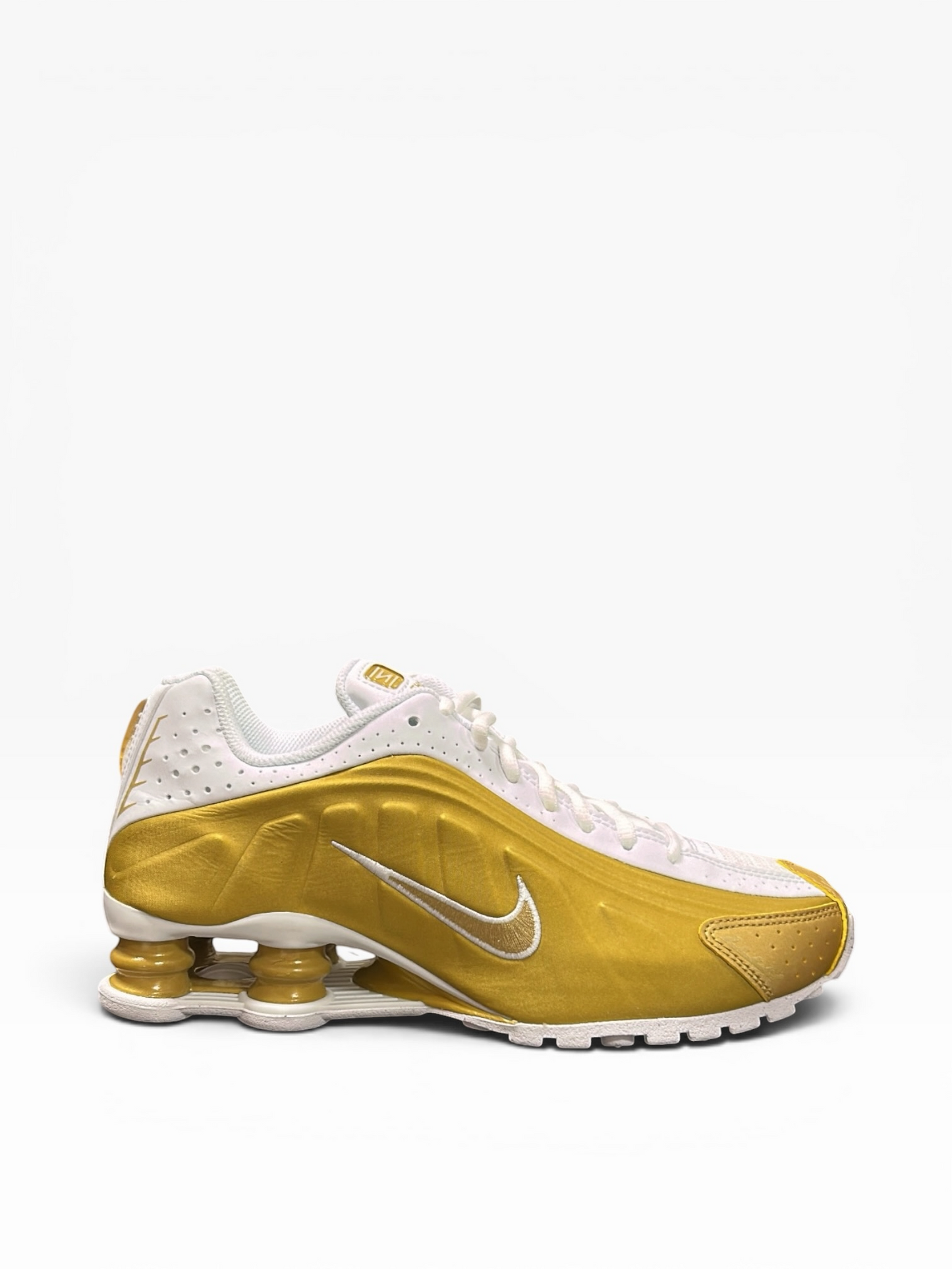 Nike Shox R4 blanche et Or