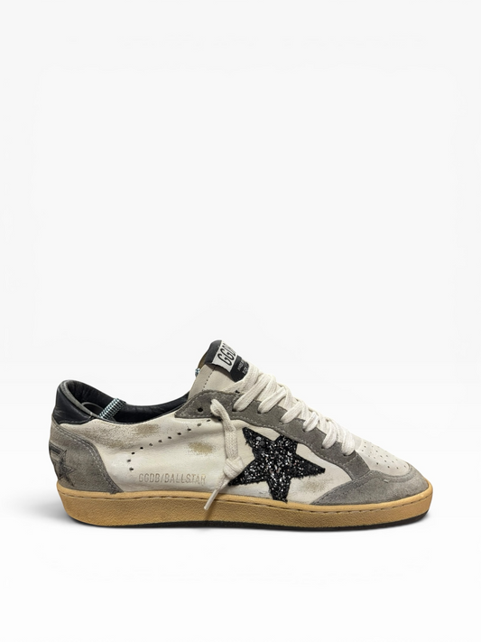Golden Goose Ball star grise et noir à pailette