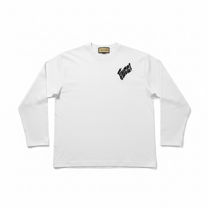 Longsleeve blanc noir Gucci