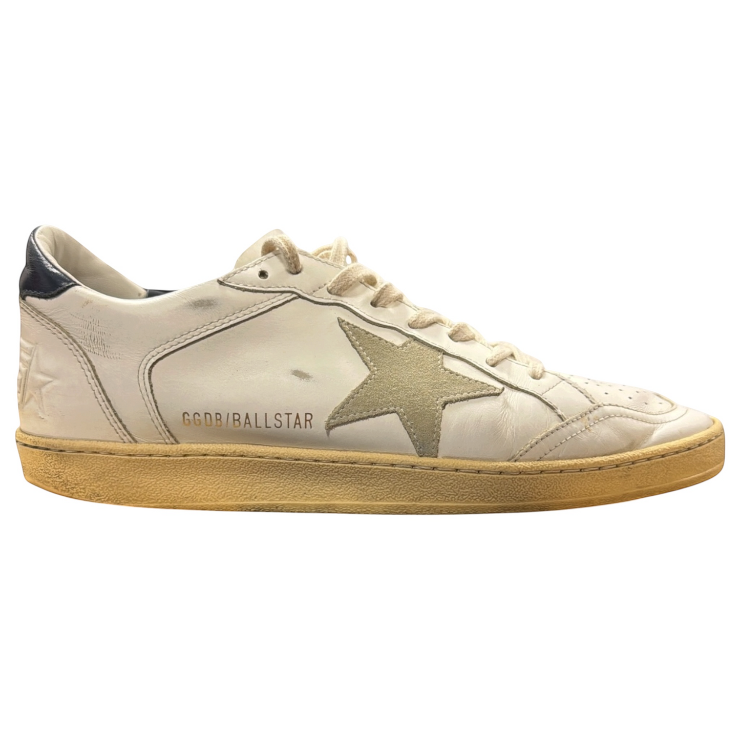 Golden Goose - Ball Stars blanche et bleu