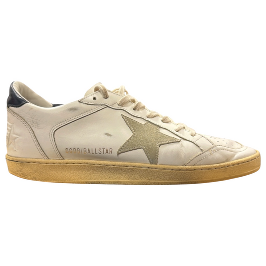Golden Goose - Ball Stars blanche et bleu