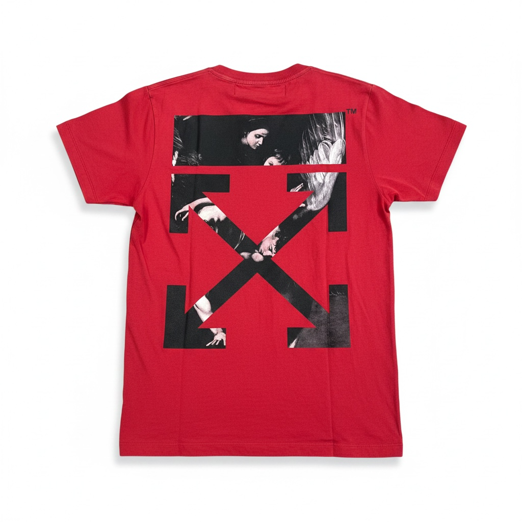 T-shirt Off White rouge