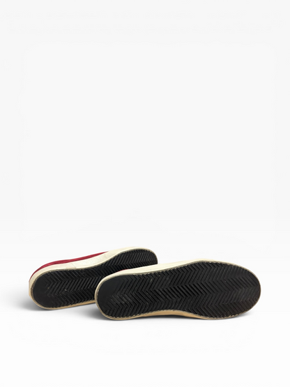 Golden Goose Super star en velour rouge